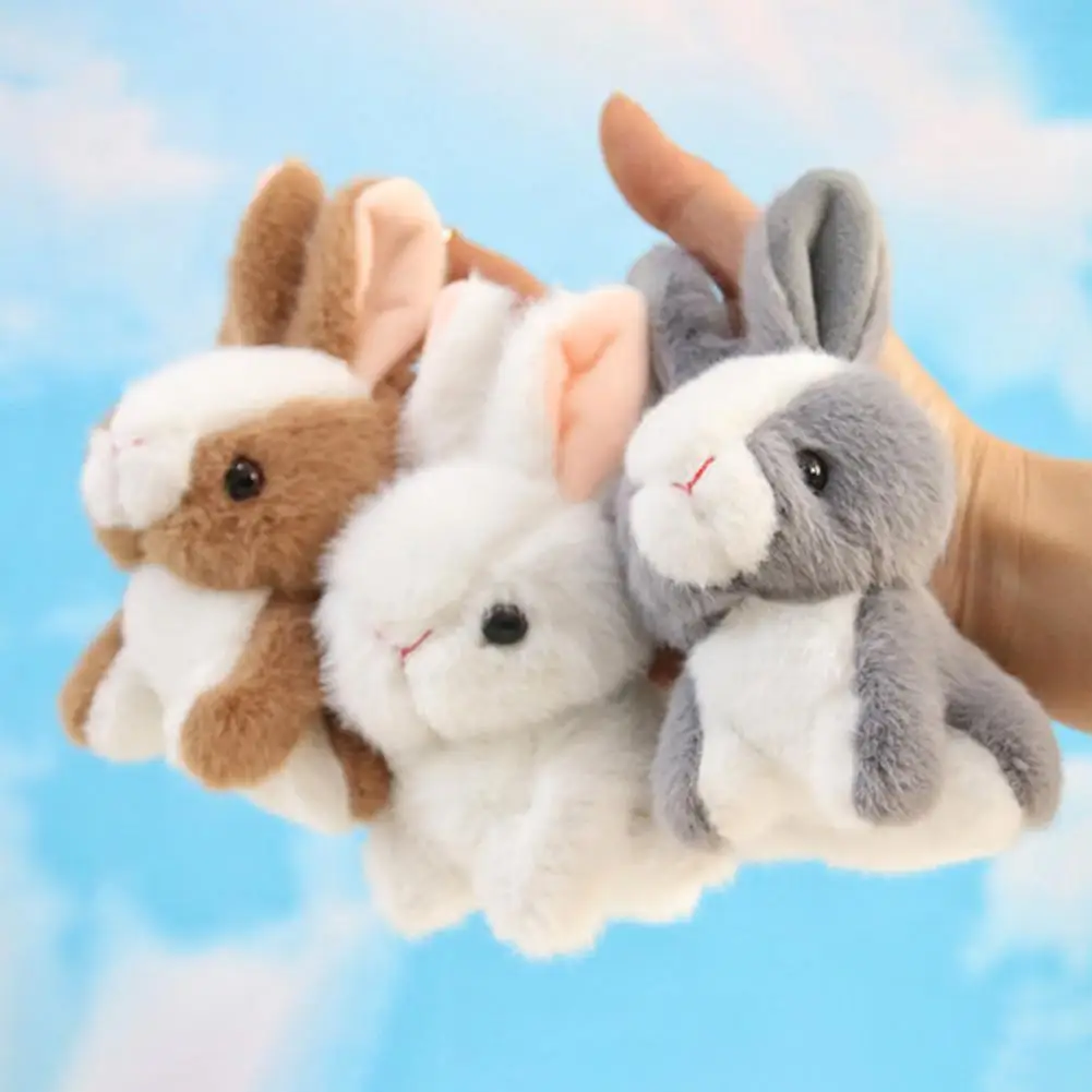 10cm Exquisite Rabbit Plush Toy  Soft Cozy Touch Doll Pendant  Stuffed Doll Key Ring Backpack Plush Pendant