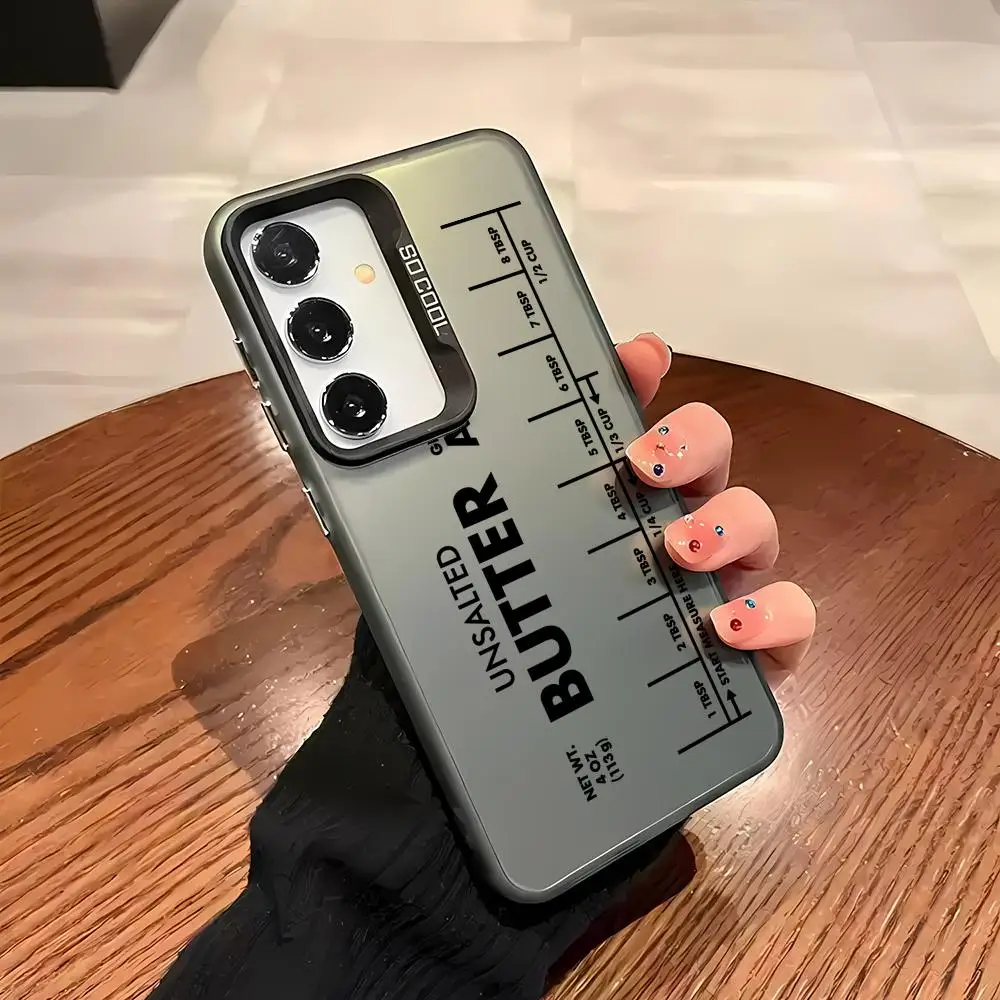 حافظة لهاتف سامسونج جالاكسي S25 S24 S23 Ultra S22 Plus S20 A55 ليزر ملون مقاوم للصدمات IMD صلب