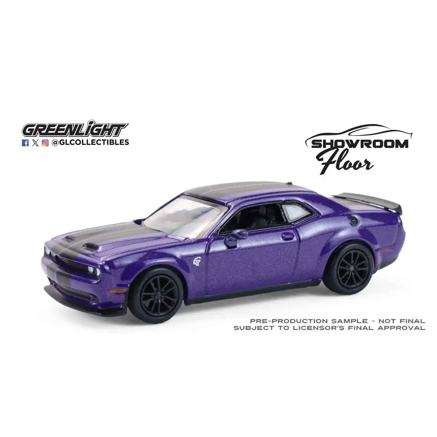 

GreenLight 1:64 2023 Dodge Challenger SRT Hellcat High Simulation Alloy Car Model Mini Toy Collection Gift