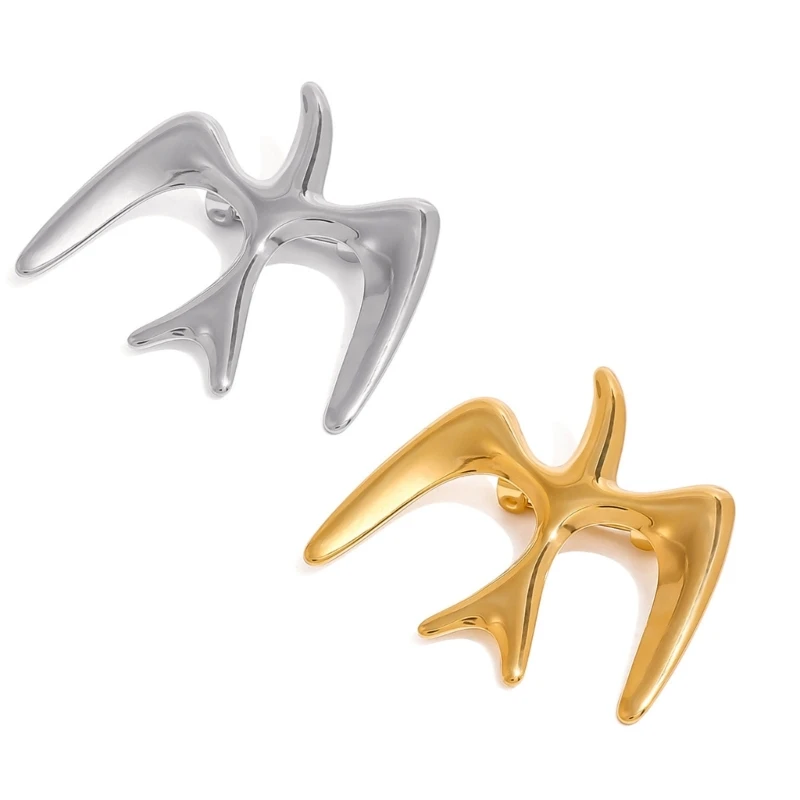 

Alloy Glossy Bird Swallow Brooch Pin Stylish Lapel Pin Metal Bird Brooch