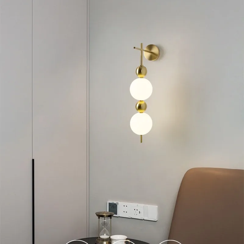 Aluminium Wall Lamp Nordic Minimalism Wall Light Bedroom Bedside Study Lighting Lamps Creativity Luxury Interior LED Mood Lights
