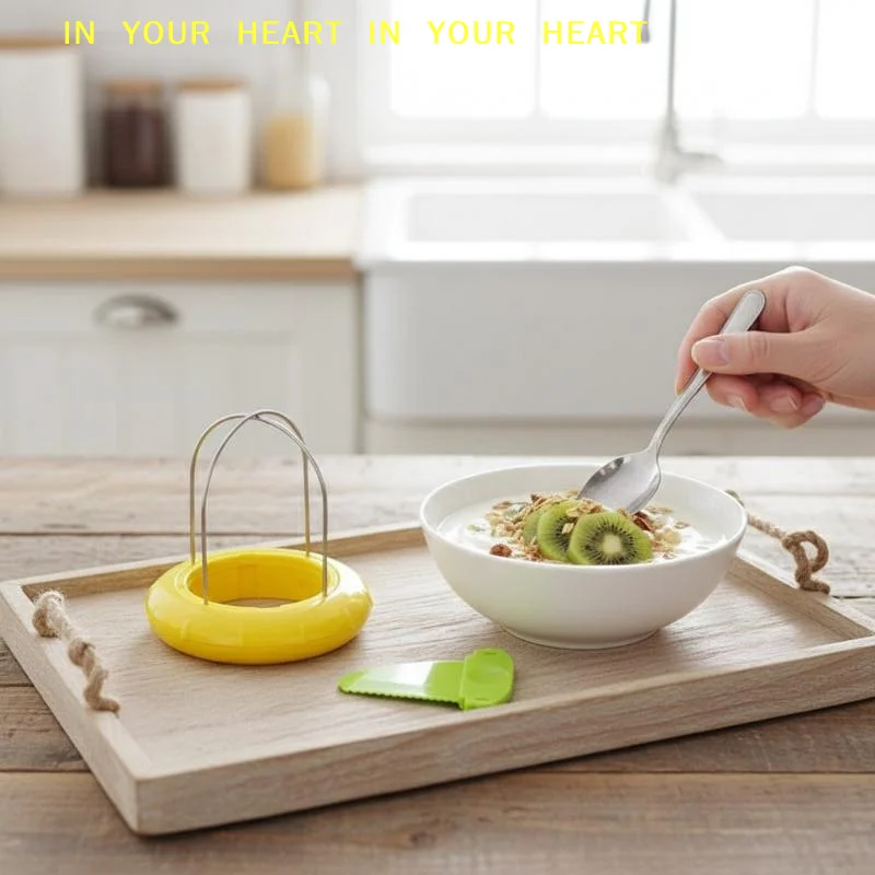 Kiwi Peeler Professional Kiwi Cutter Kiwi Tool 2 In 1 Stainless Steel Kiwi Fruit Peeler Kiwi Slicer Tool For Kiwi, Dragon Fruit