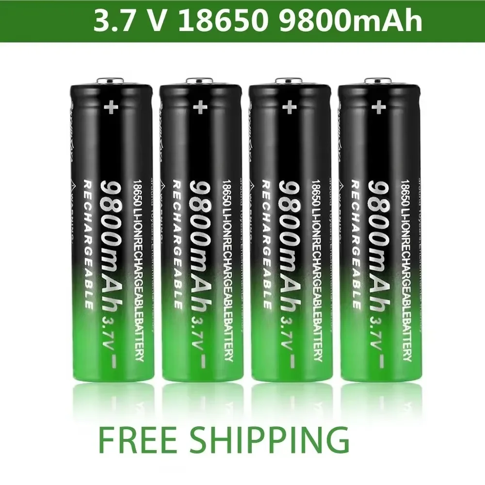 2024 new fast charging 18650 battery high quality 9800mah 3.7V 18650 Li ion battery flashlight charging battery