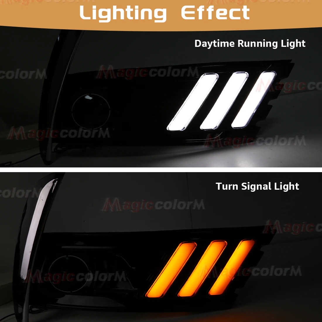 Car LED Daytime Running Light For Toyota Corolla 2017 2018 DRL Driving Fog Lamp Front Bumper Turn Signal Light 12V