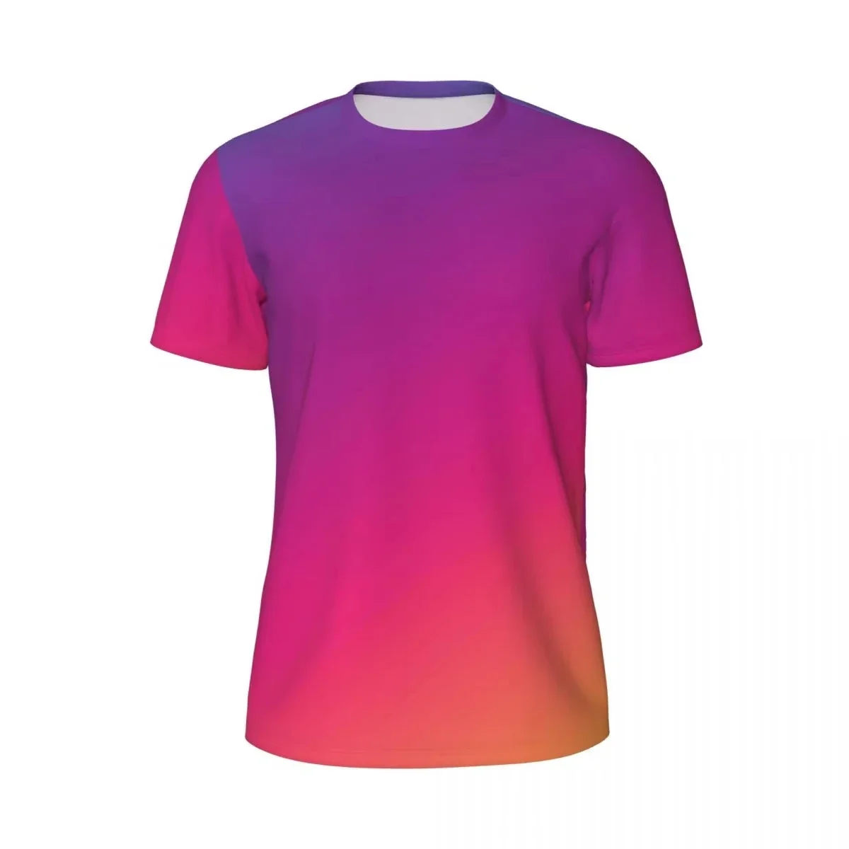 Fashionable New Neon Light Series Men's Printed T-shirt Popular Harajuku Round Neck Plus Size Comfortable Short Sleeve