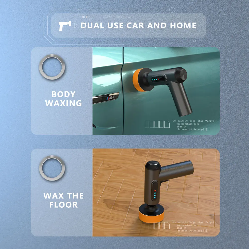 Car Polishing Sanding Machine Wireless Car Paint Scratch Repair Windscreen Glass Oil Film Remove Machine Leather Care