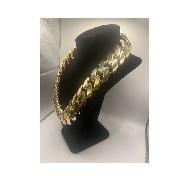 30mm Miami Cuban Link Chain 1 Kg- Heavy Solid Big Cuban Chain Stainless Steel-gold Plated Fashion Trendy. 14k Gold