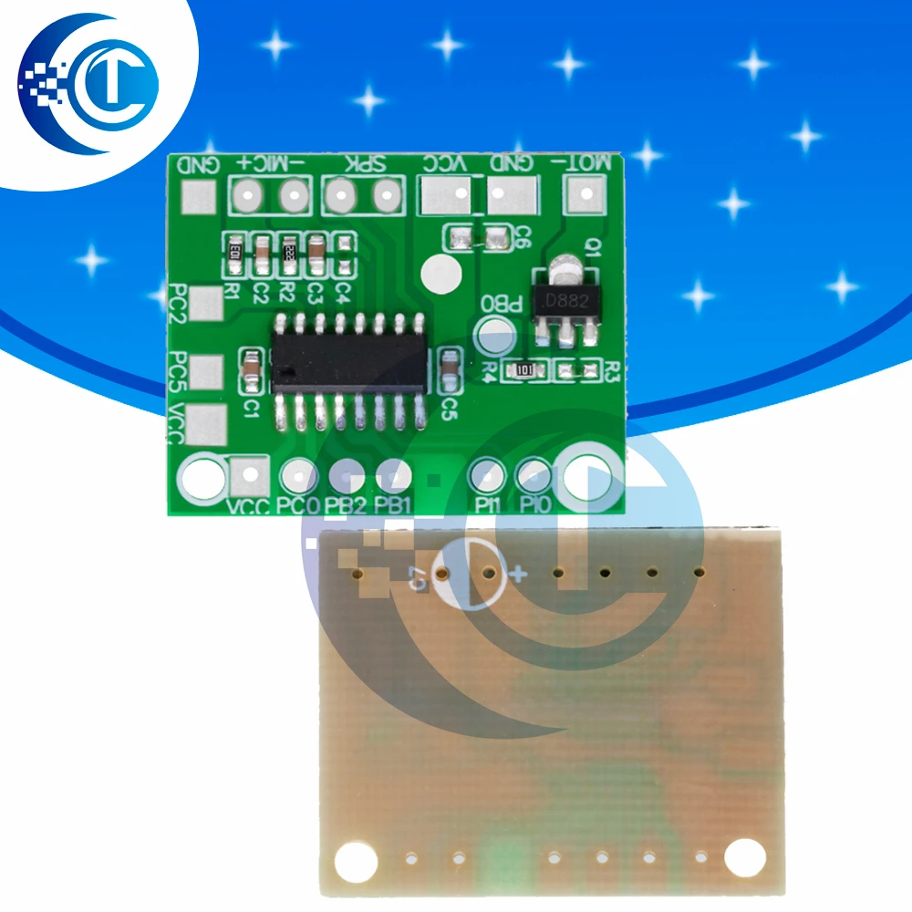 DIY Voice Record Intelligent Playback Module Sound IC Board Voice Change Module For Toy Gift Accessaries DC 3V-5V