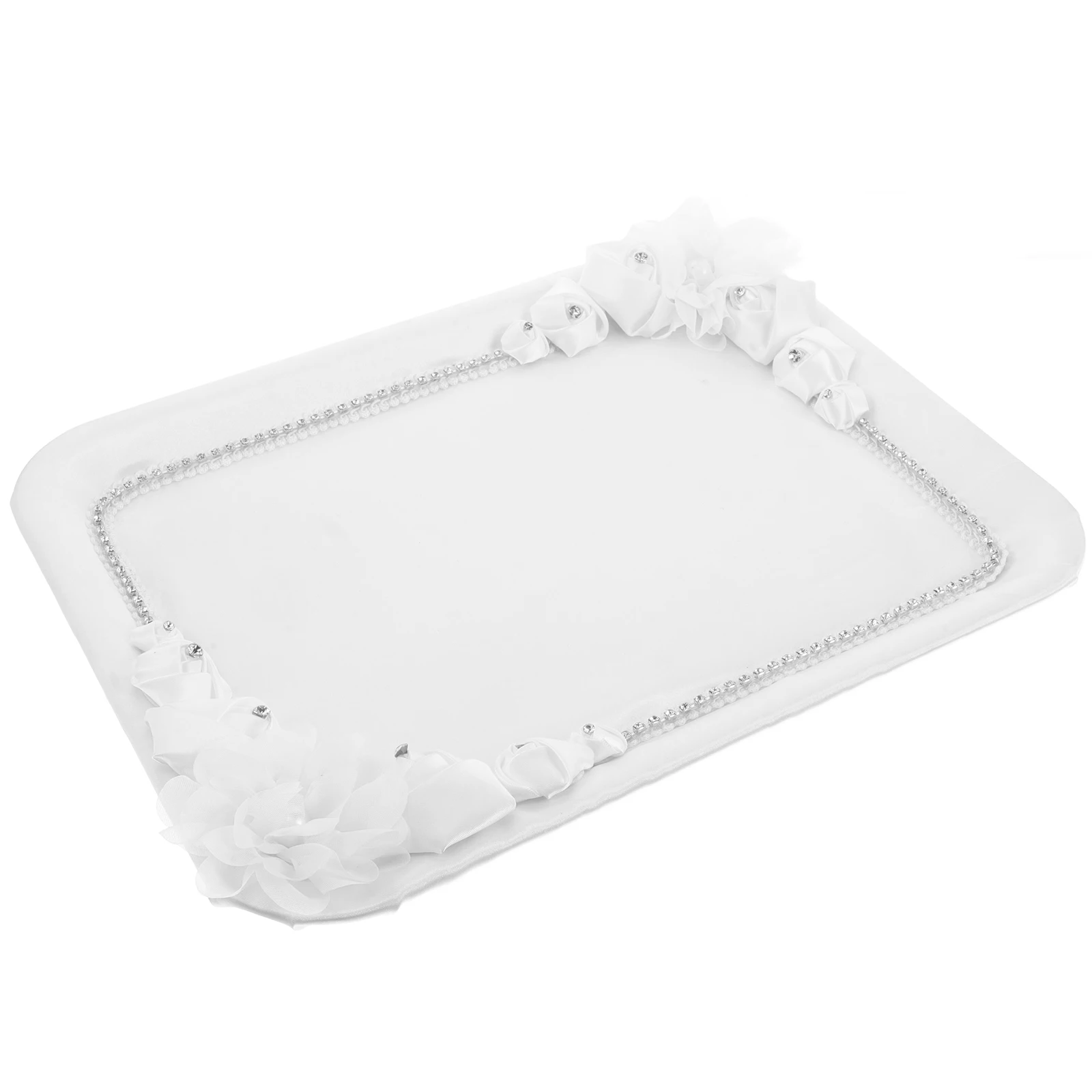 

Floral Lace Tray Decorative Elegant Perfume Holder for Wedding Dessert Display Vintage Jewelry Storage Vanity Decor