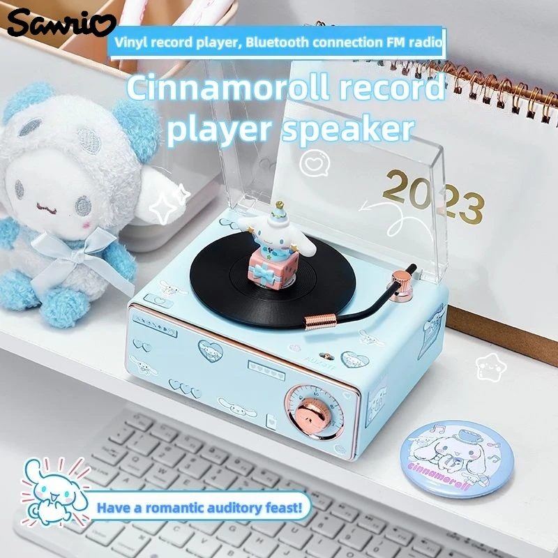 

New Sanrio Hello Kitty Bluetooth Speaker Kawaii Cartoon Anime Printing Accessories Sound Set for Men and Women Decorative Gifts