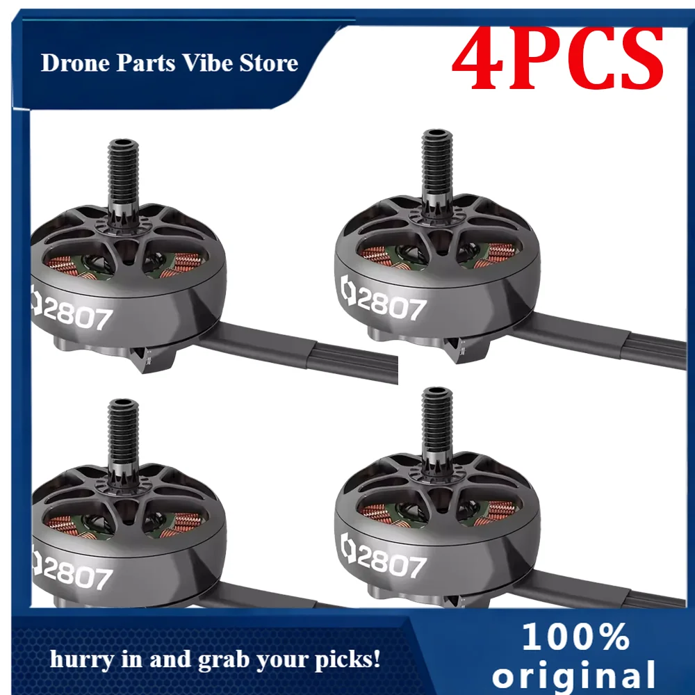 

FySpeedyBee 4PCS 2807 Brushless Motor 1050KV 6S LIPO for Mario Fold 8 DC FPV Long Range Drones DIY Parts