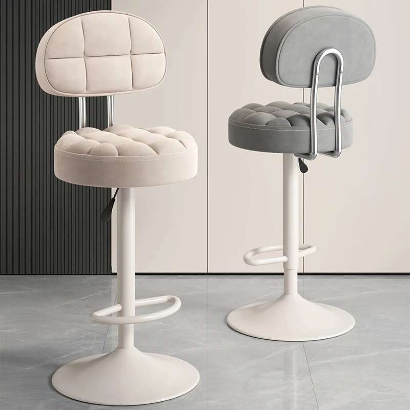 

Bar chair high stool backrest can be lifted and rotated