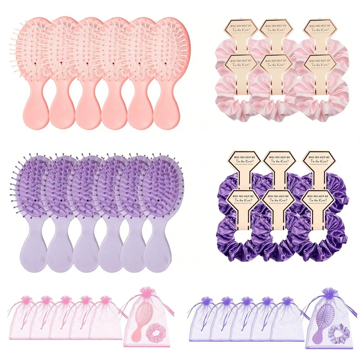 Juego de 6 regalos elegantes para damas de honor, recuerdos para la fiesta de despedida de soltera, cumpleaños, spa y fiestas nocturnas.