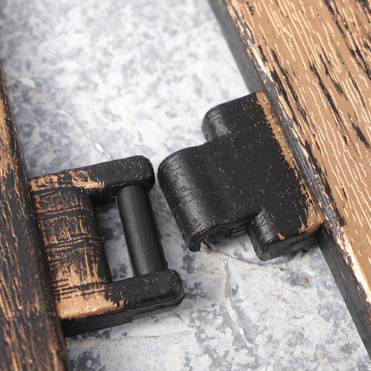 

4pcs Bronze Corner Fence Mini Plastic Picket Barrier For Fairy Garden Decor Succulent Pots Diy Miniature Landscape Ornament