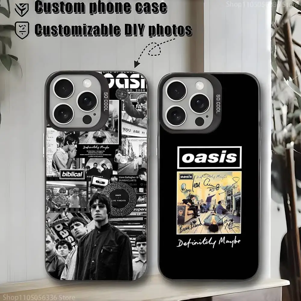 

Rock Band O-Oasis Phone Case For iPhone 16,15,14,13,12,11,Mini,Pro,MAX,plus,Black Matte Shockproof Cover