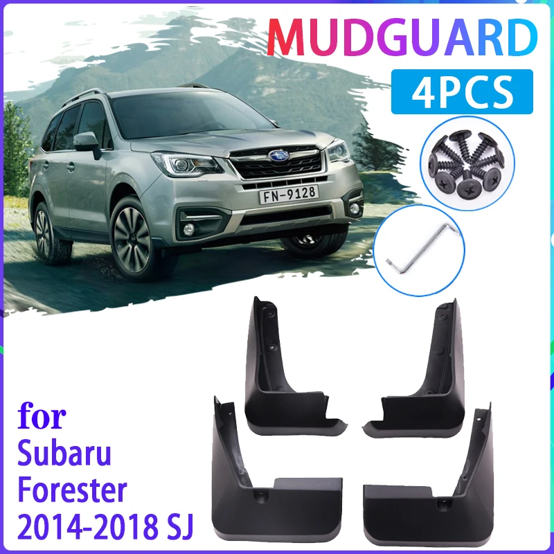 4 PCS Car Mud Flaps for Subaru Forester SJ 2014~2018 2015 2016 2017 Mudguard Splash Guards Fender Mudflaps Auto Accessories