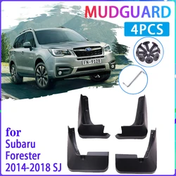 4 PCS Car Mud Flaps for Subaru Forester SJ 2014~2018 2015 2016 2017 Mudguard Splash Guards Fender Mudflaps Auto Accessories