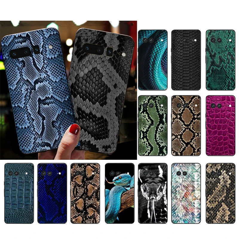حافظة لهاتف جوجل بيكسل 10 برو XL 9 برو XL 9A 8 7 6 برو بكسل 8A 7A 6A بكسل 8 7 6 5 جلد الثعبان التمساح #5