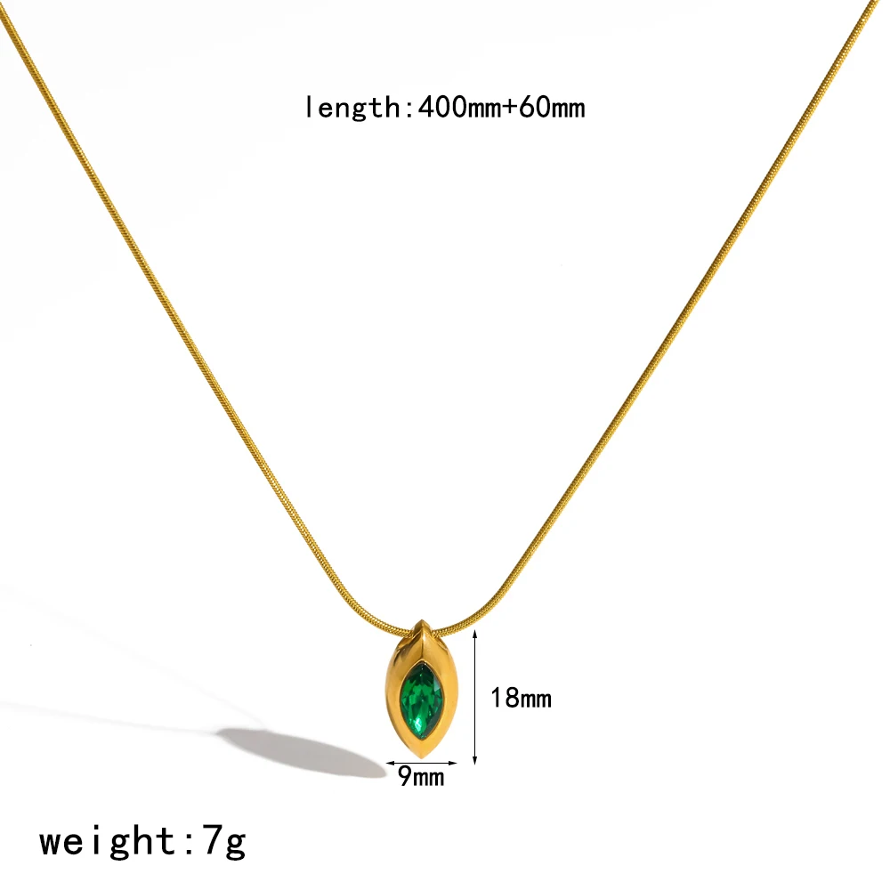 Damen-Halskette mit Pentagramm-Zirkon-Anhänger aus 316L Edelstahl, schlichtes Design, wasserdicht, Schmuckgeschenk – Detail 11