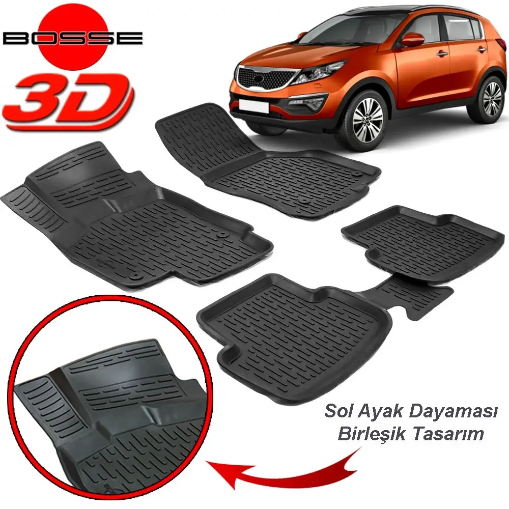 For Kia Sportage Mat 3D Pool 2010 2015 BOSSE