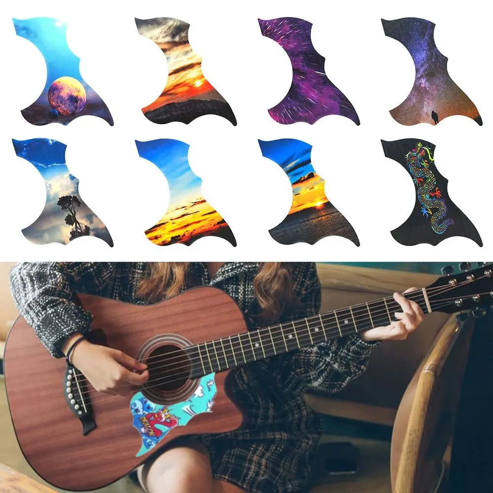 

Multicolor Guitar Pickguard Sticker Folk Acoustic Guitar Bird Shape Pick Guard Professional Guitarra Anti-Scratch Plate