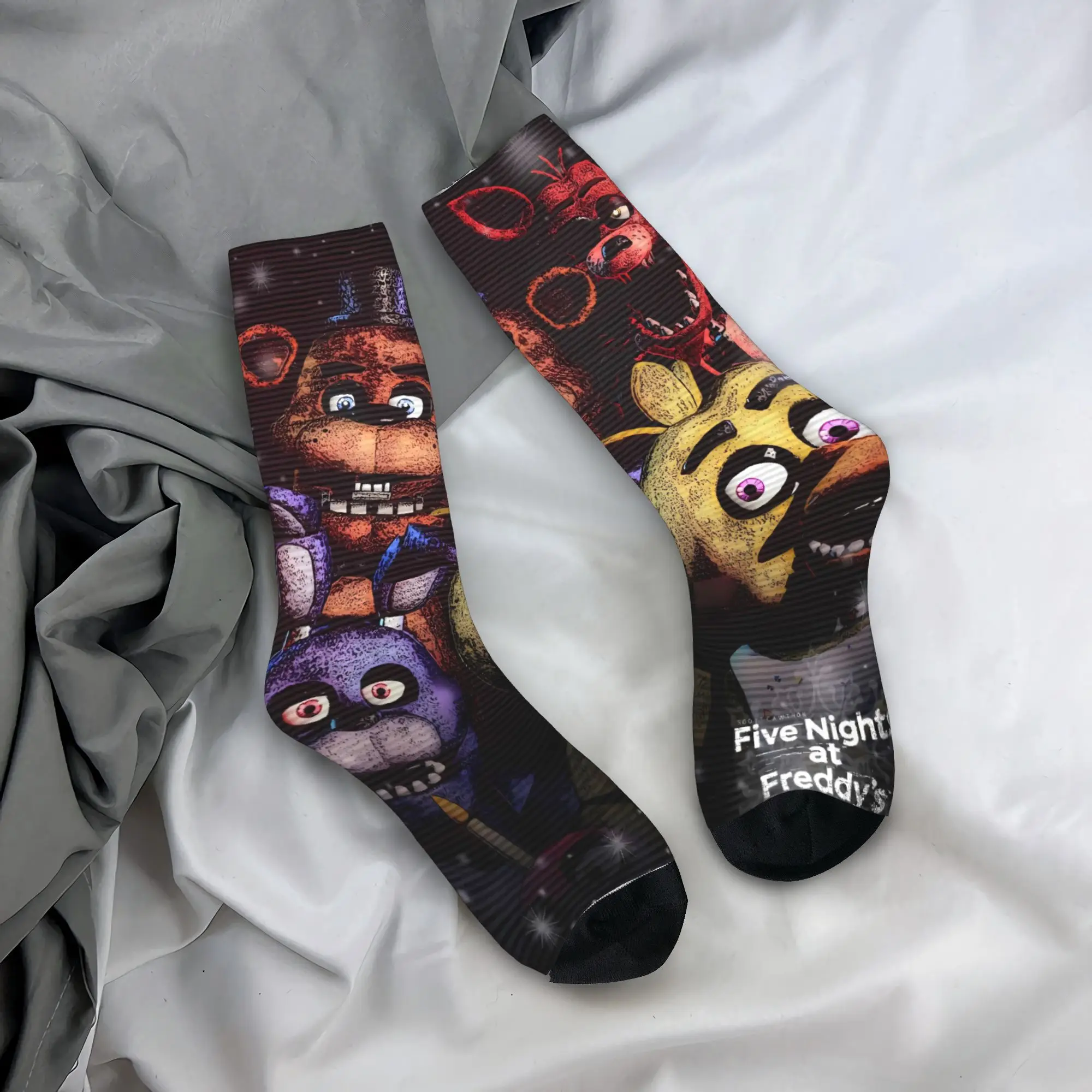 Trailer Bear Game Stockings  Casual Socks Men's Quality Socks Winter Outdoor Sports Design Non Skid Socks Birthday Gift