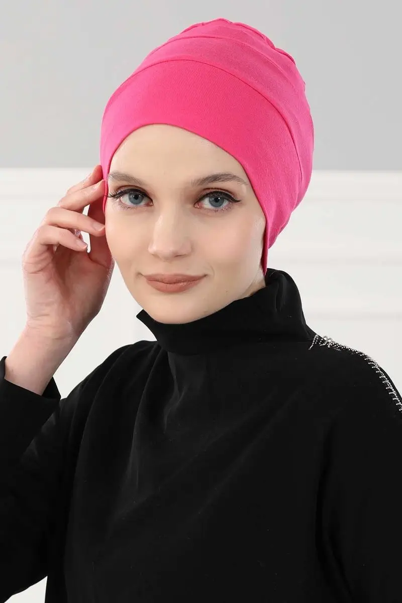 Baret Model Hijab Bone Fuchsia