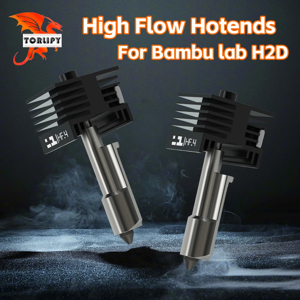 

H2d Hotend Highflow для лаборатории Bmabu H2D Hotend H2d Bambu lab 0,4 мм Закаленная сталь Высококачественный горячий конец для деталей H2d 3D Pinter