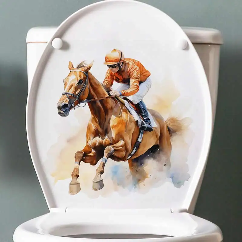 Horse Racing Wall Stickers Living Room Sofa Background Decoration Wallpaper For Home Decor Boy Room Art Decals Sticker S873