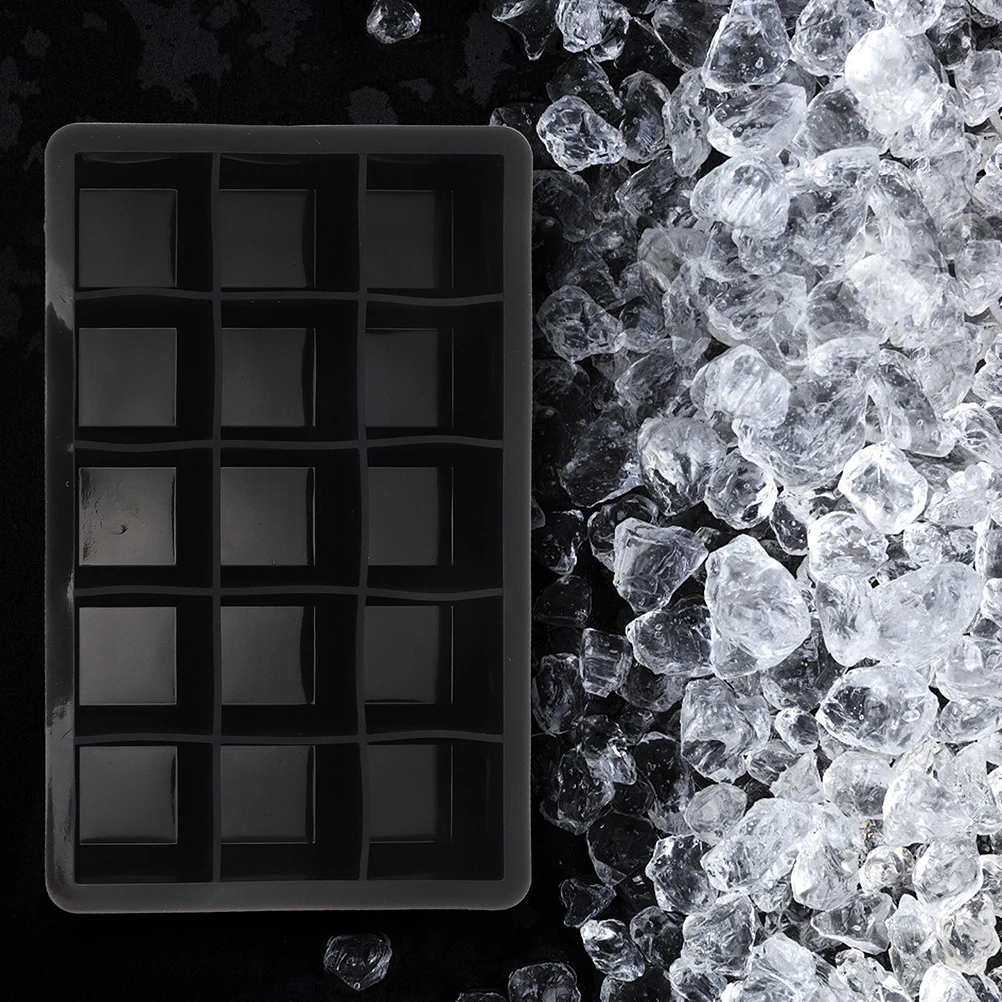 

2 Pcs Ice Cube Mold Set Molds Reusable Making Silicone Trays for Freezer Mould Maker Fudge