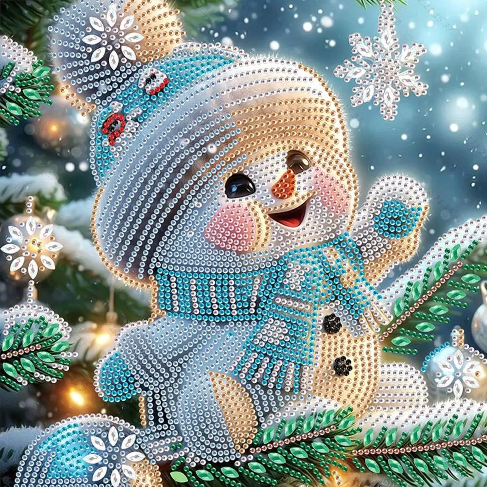 

4PCS Christmas 5D DIY Special Shape Crystal Partial Diamond Painting Kit Decor