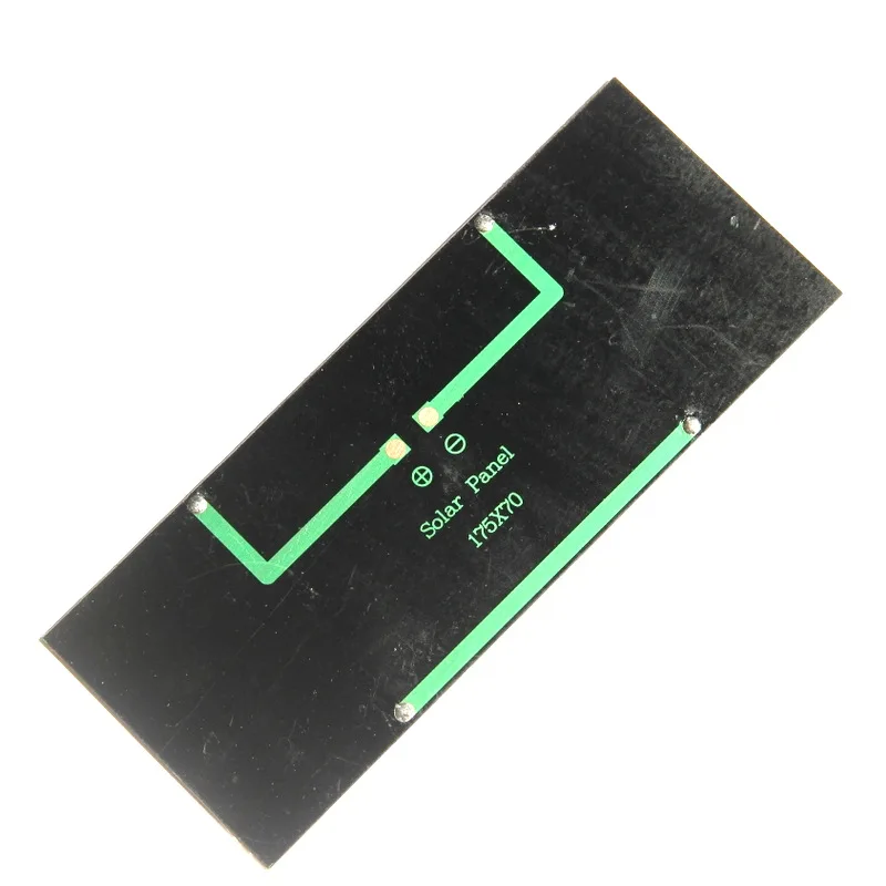 10 шт., заводские мини-солнечные панели 1,75 Вт, 6 В, маленькие моно солнечные элементы для DIY светодиодных фонарей, игрушек, зарядное устройство 175*70 мм