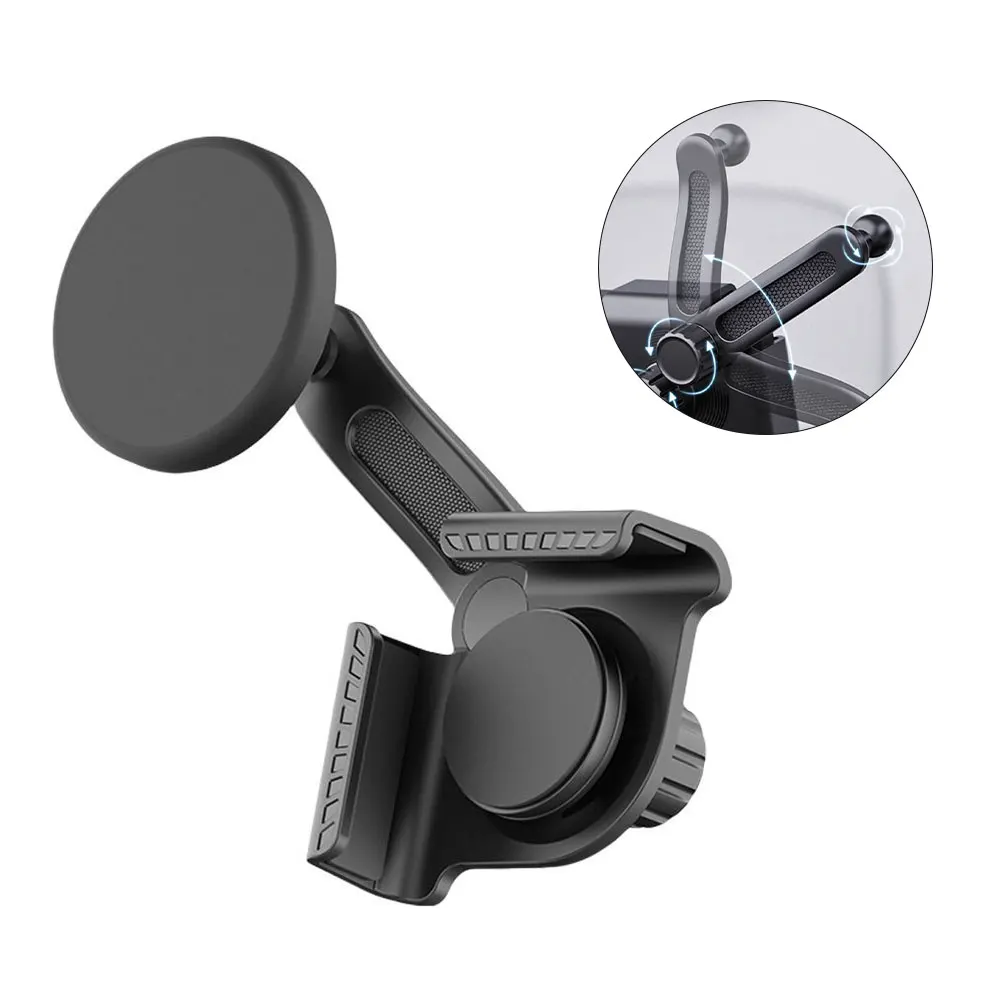 

Magnetic Car Mount Holder For Model 3/Y 360 Degree Adjustable Silicone Mobile Phone Navigation Rack For IPhone & For Android