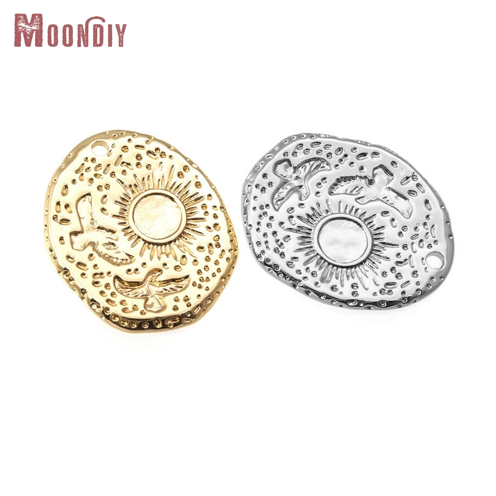 

2 шт., 18-каратное золото, латунь, подвески в виде солнечных птиц, подвески, высокое качество, ожерелье «сделай сам», серьги, аксессуары, материалы для изготовления ювелирных изделий