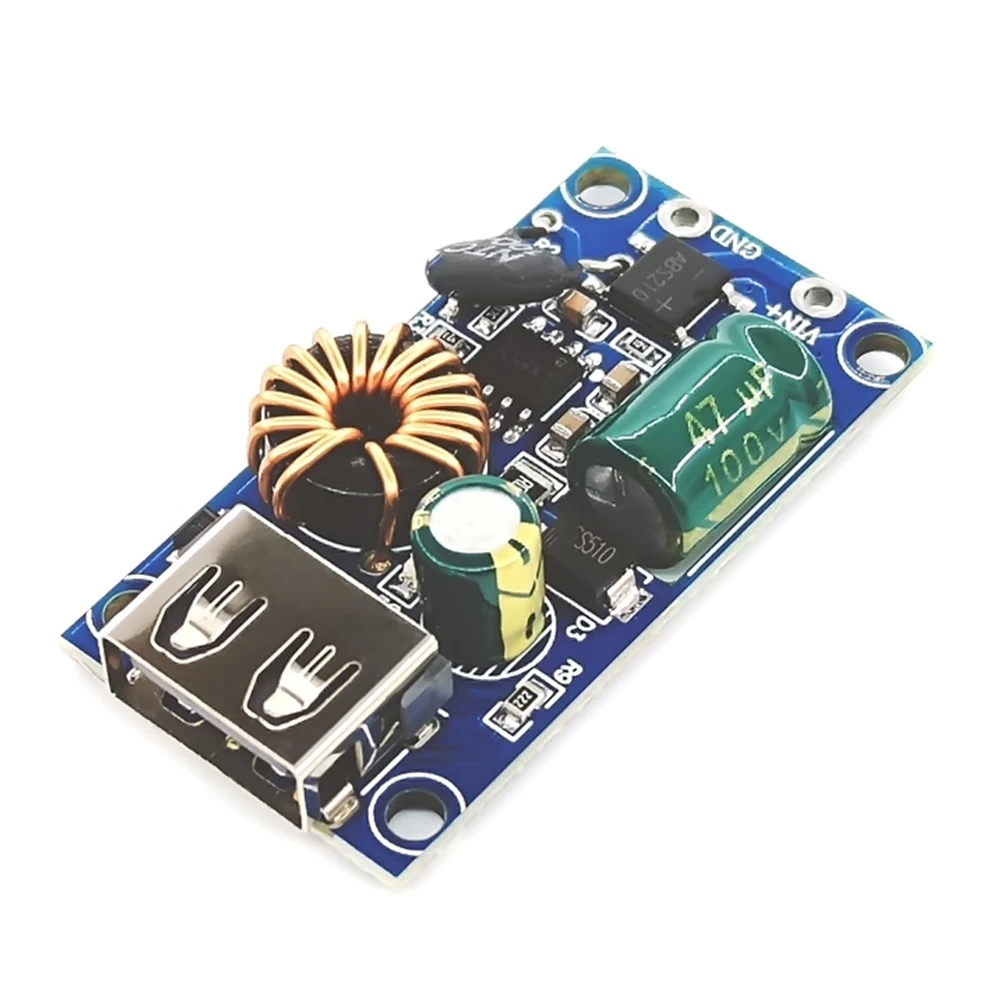 DC-DC Step-Down Power Module DC 9-85V to DC 5V 12V Buck Converter Module USB Type-C Mobile Phone Charge Adapter