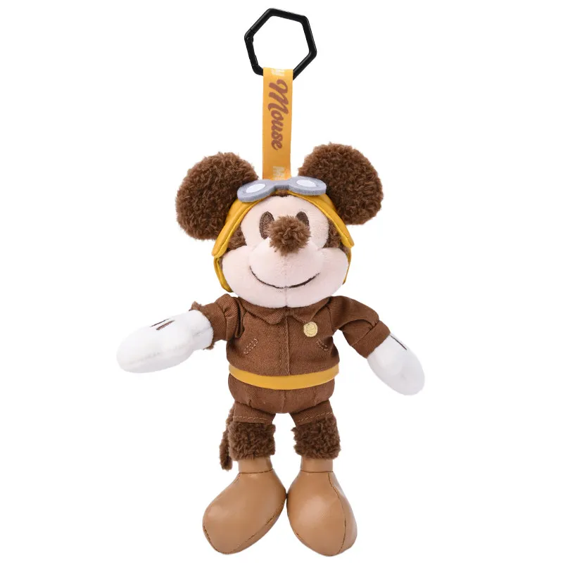 Disney Mickey plush backpack keychain toy doll cute gift bag charm decoration