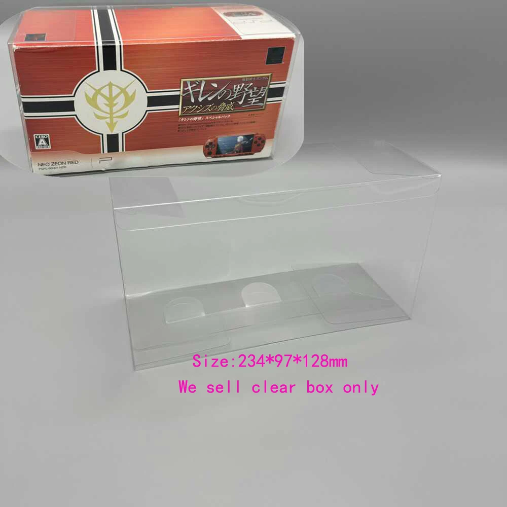 Plastic clear box For PSP2000 for Giren no Yabou game Limited edition PET Transparent Plastic Storage box Display box