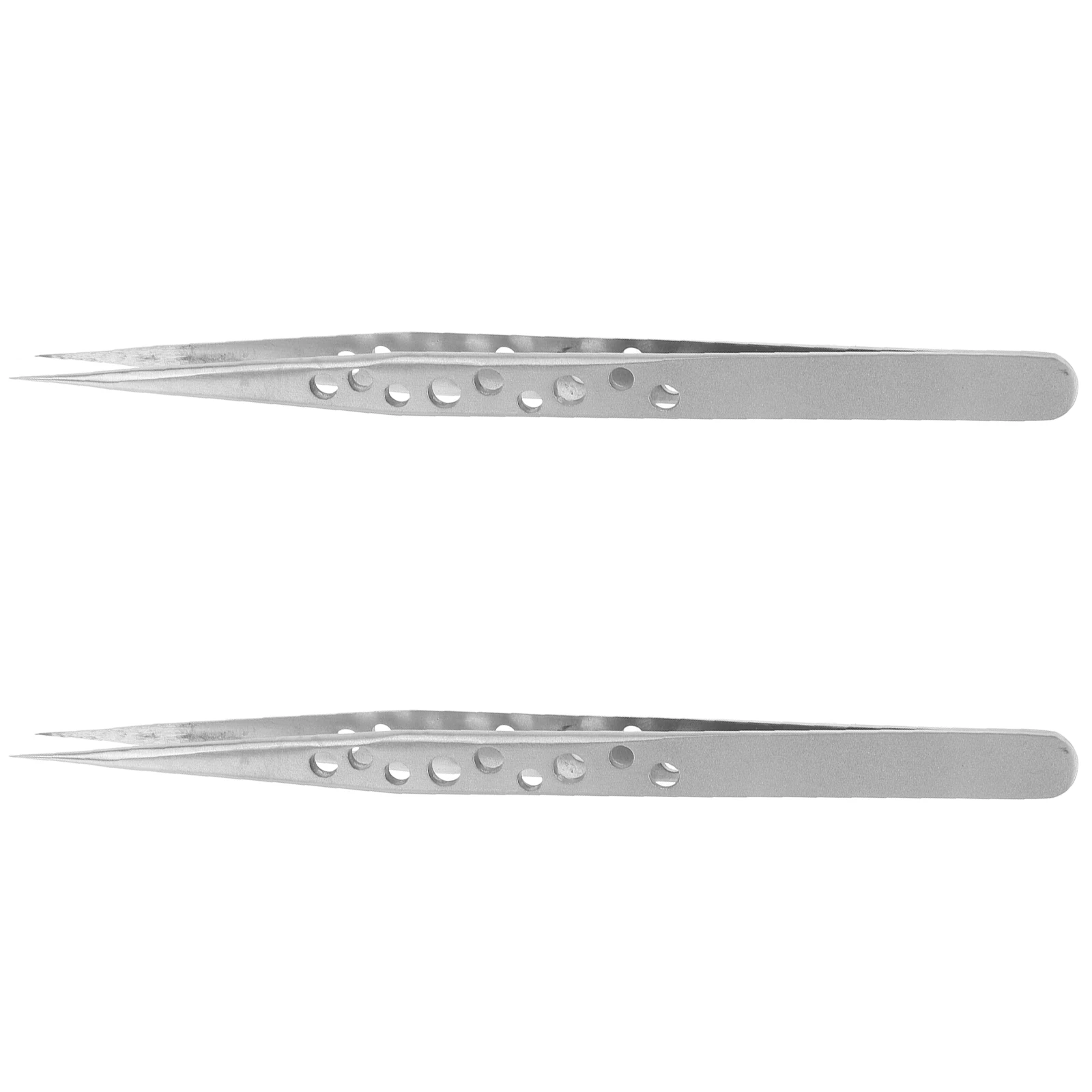 

2pcs Repairing Tweezers Soft Tip Photo Jewelry Tool Stainless Steel Stamp Collecting Supplies Durable Practical Hobby Use