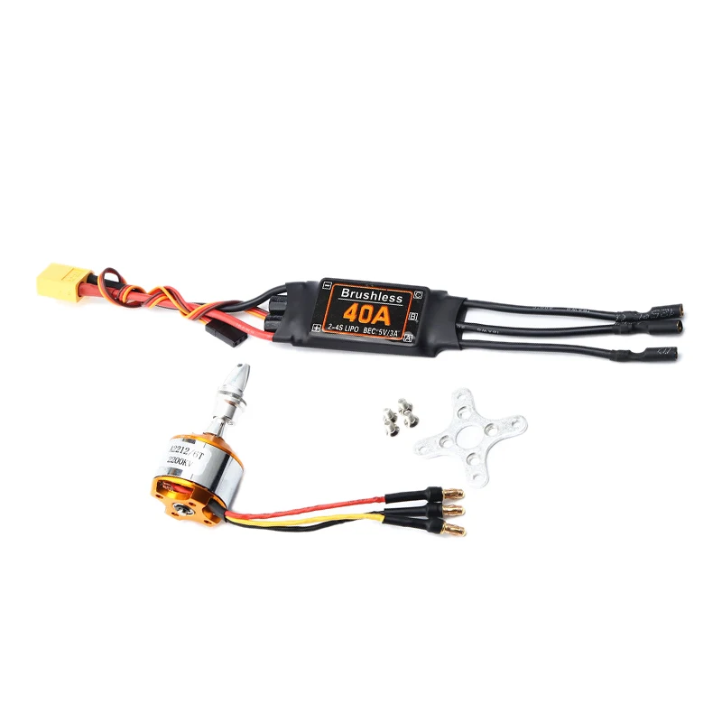 WOTT A2212 2212 2200KV Brushless Motor 40A ESC for RC Fixed Wing Plane Helicopter Quad-Rotor Set Aircraft Multicopter