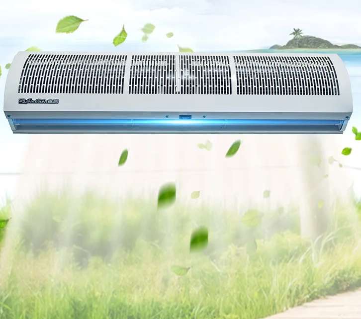 Industrial 2m refreshing air-conditioning curtain door ventilation creates efficient cold air barrier