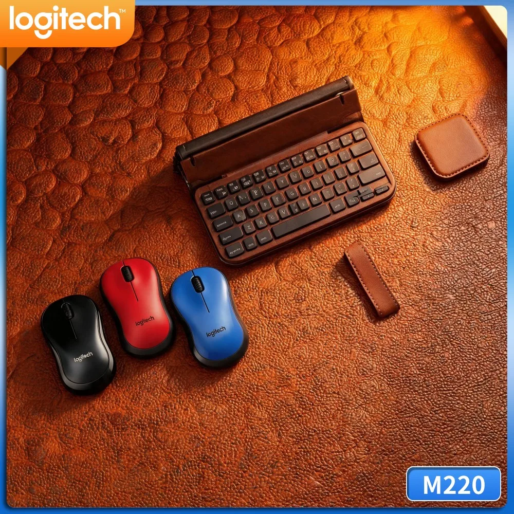 Logitech M220 Quiet Click Wireless Mouse 10M Range 3 Buttons Lightweight Compact For Office Home Windows Macos Computer