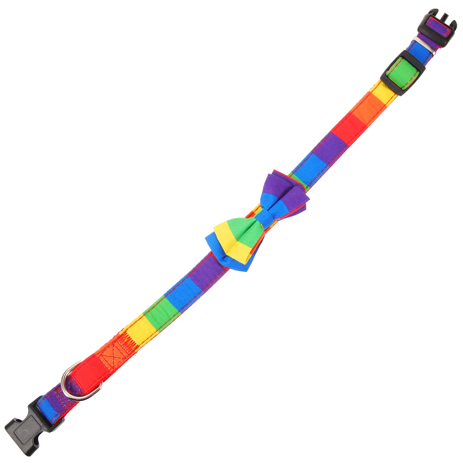 

Rainbow Butterfly Bow Pet Collar Adjustable Cat Kitten Dog Puppy Decorative Accessory For Party Christmas Wedding Photo