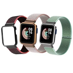 Cinturino in nylon per cinturino Redmi Watch 2 Lite per Mi watch lite/POCO cinturino per orologio cinturino custodia protettiva in metallo cinturino in nylon