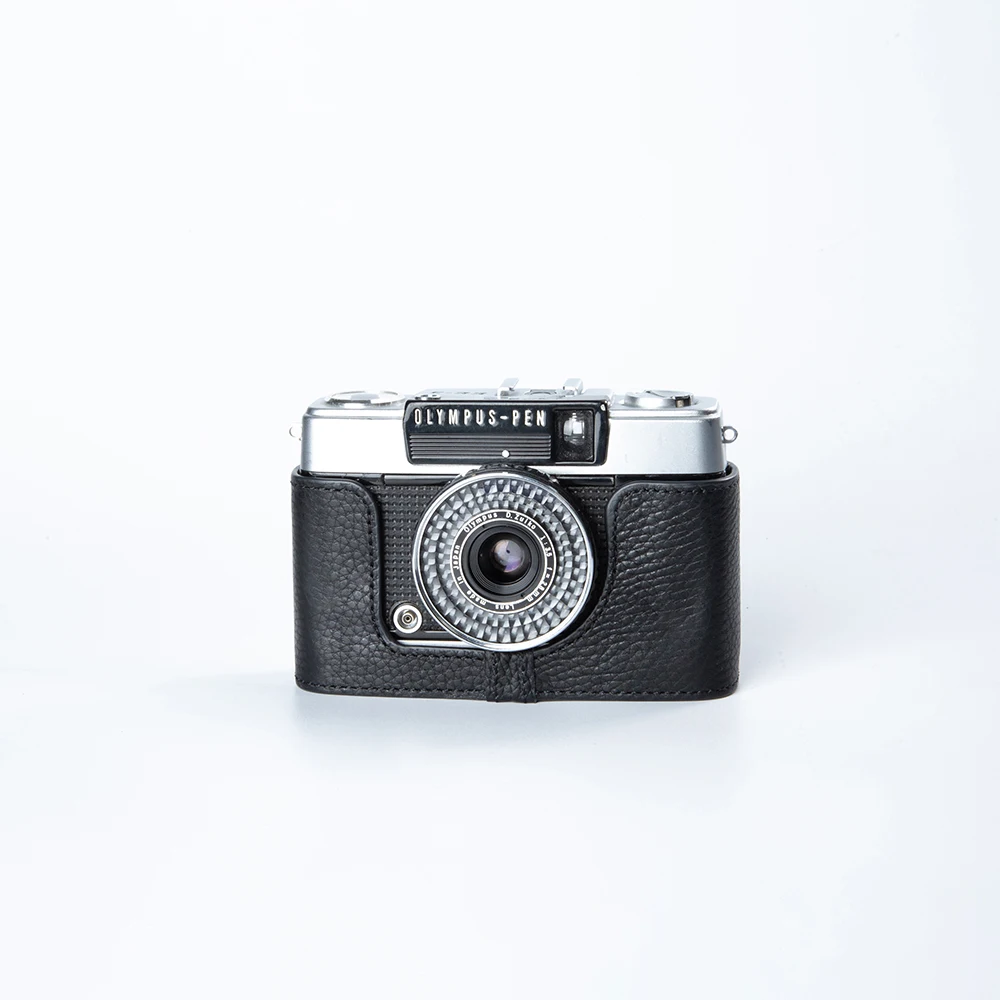 For Olympus Pen EE-3/EE/EE-2 Case Genuine Real Leather Half Cover
