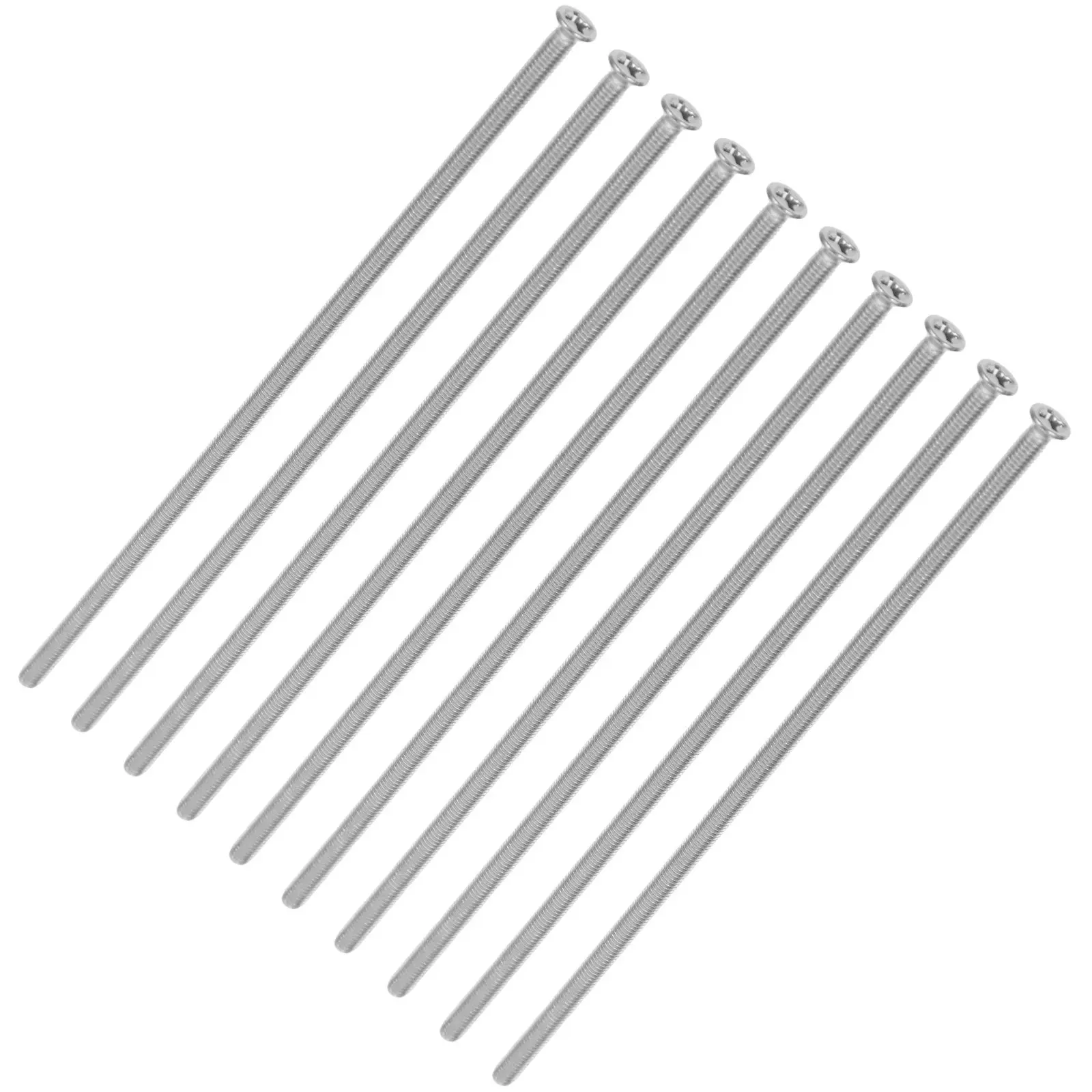 10Pcs Long Stainless Steel Outlet Screws Extended Mounting Screws for Wall Plate Electrical Panel Outlet Cover Fixing