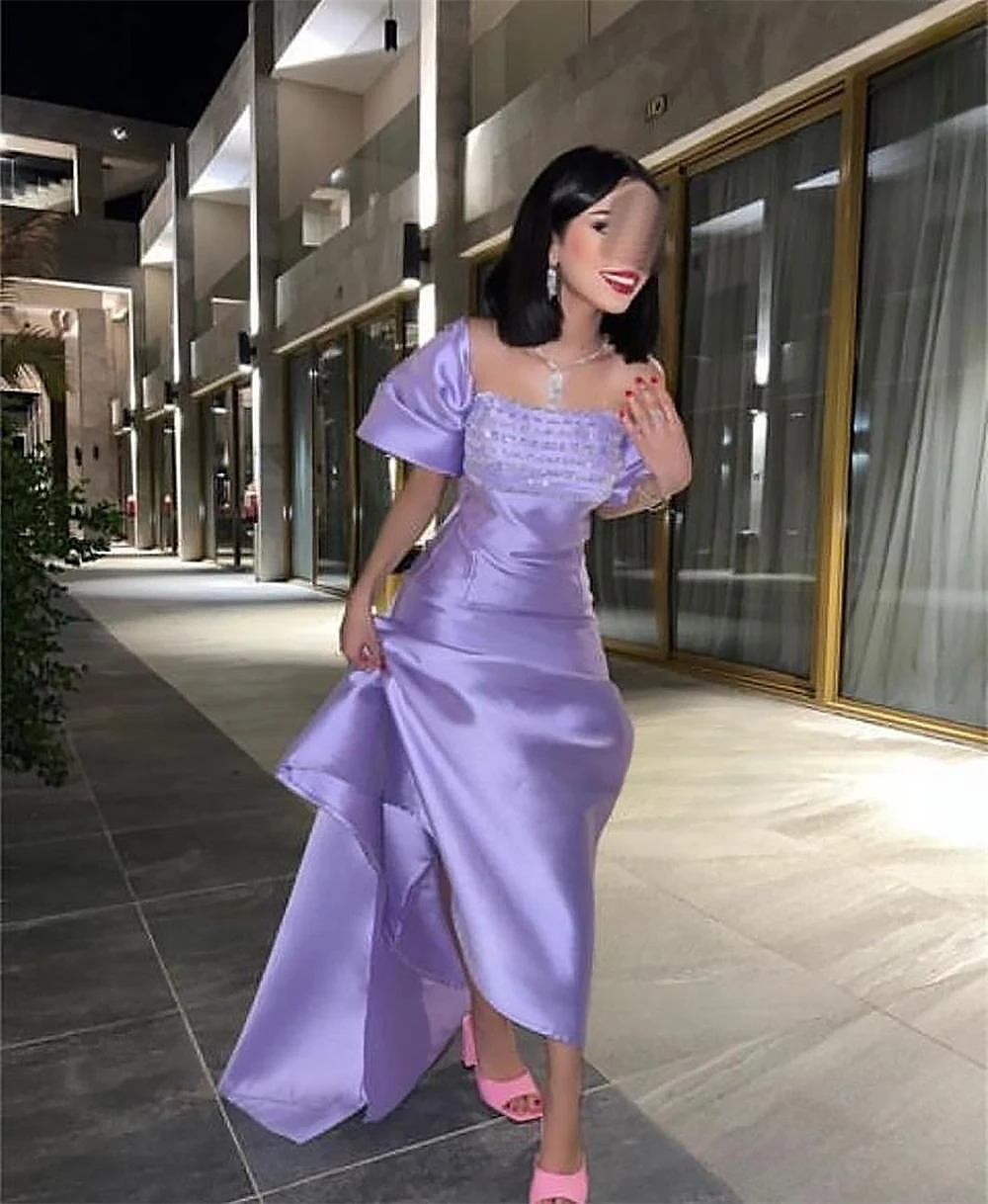 Prom Dress Fashion Off the Shoulder Mermaid Pageant Dresses Floor Length Court Sequin Ruched Satin Formal Evening Gowns 정장 원피스