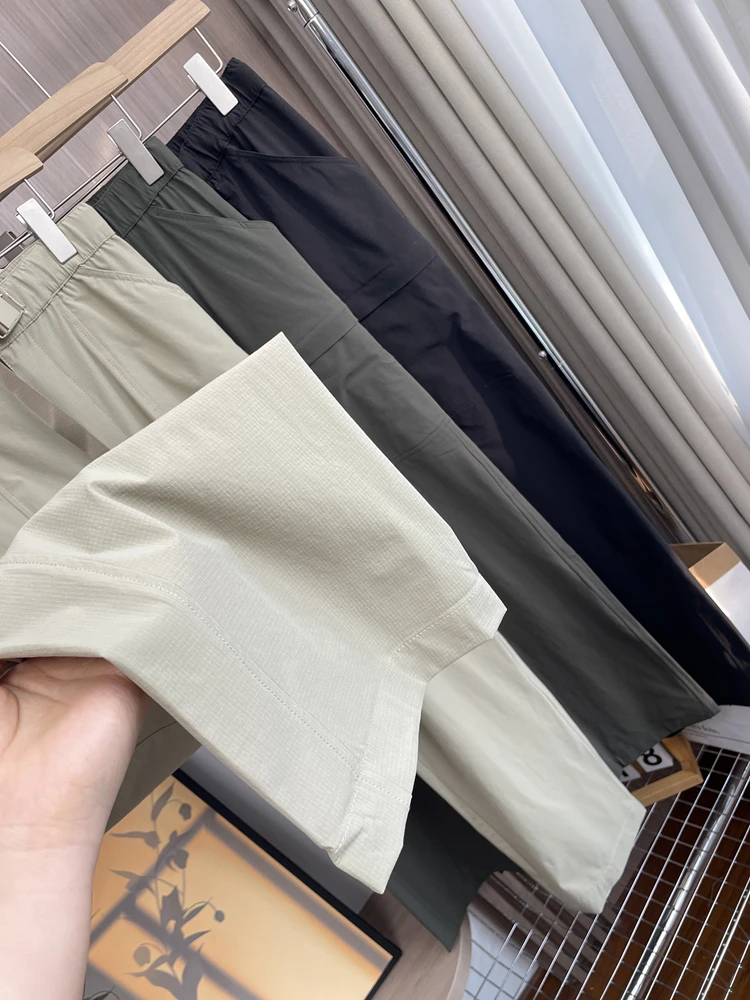 3D テーラードメンズワークパンツ防風防水通気性カジュアルロングパンツ春のファッション若者アクティブスタイル