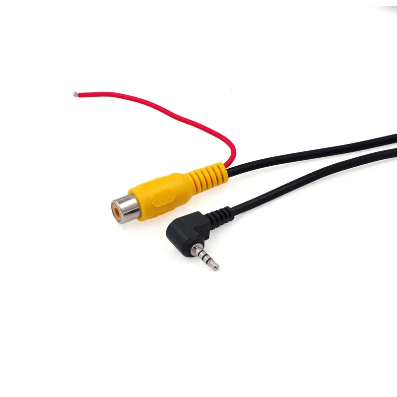 Rearview Camera Connection Cable RCA To 2.5mm AV Converter Cable Car Rear View Reverse Parking Camera To Car DVR