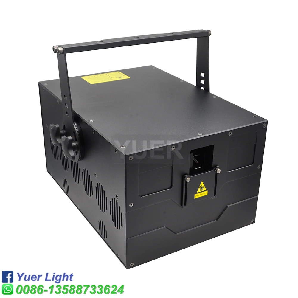 Nieuwe High Power 30W 40Kpps Rgb Laserlicht Scanning Animatie Laserlicht Led Party Patronen Laser Projector Flight Case Pakket