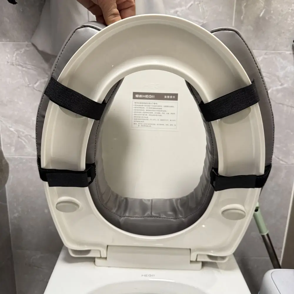 Thick Padded Raised Toilet Seat Cushion Waterproof High-Density Foam U-Shape Toilet Seat Riser Easy To Install Comfort Support